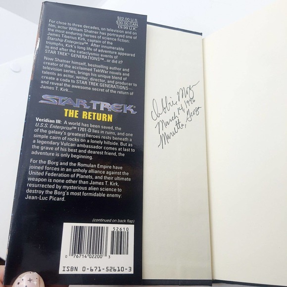 True First Edition Star Trek William Shatner Trilogy Books Return Spectre Avenge - Picture 12 of 12
